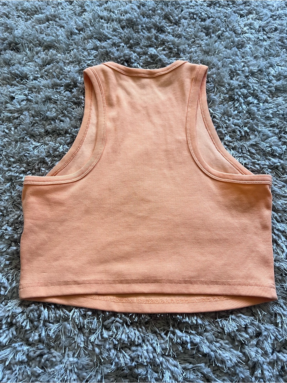 Roxy Peach Ribbed Cropped Tank Top - Roxy - Picture 3 of 4